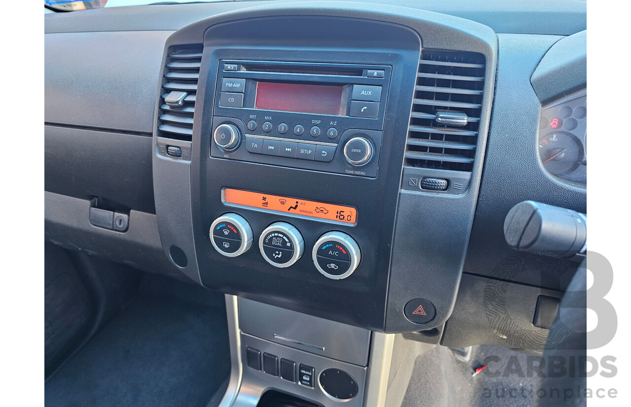 8/2012 Nissan Navara ST (4x2) D40 MY12 Dual Cab P/Up White 2.5L