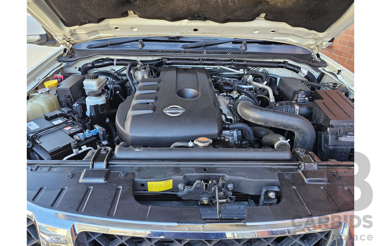 8/2012 Nissan Navara ST (4x2) D40 MY12 Dual Cab P/Up White 2.5L