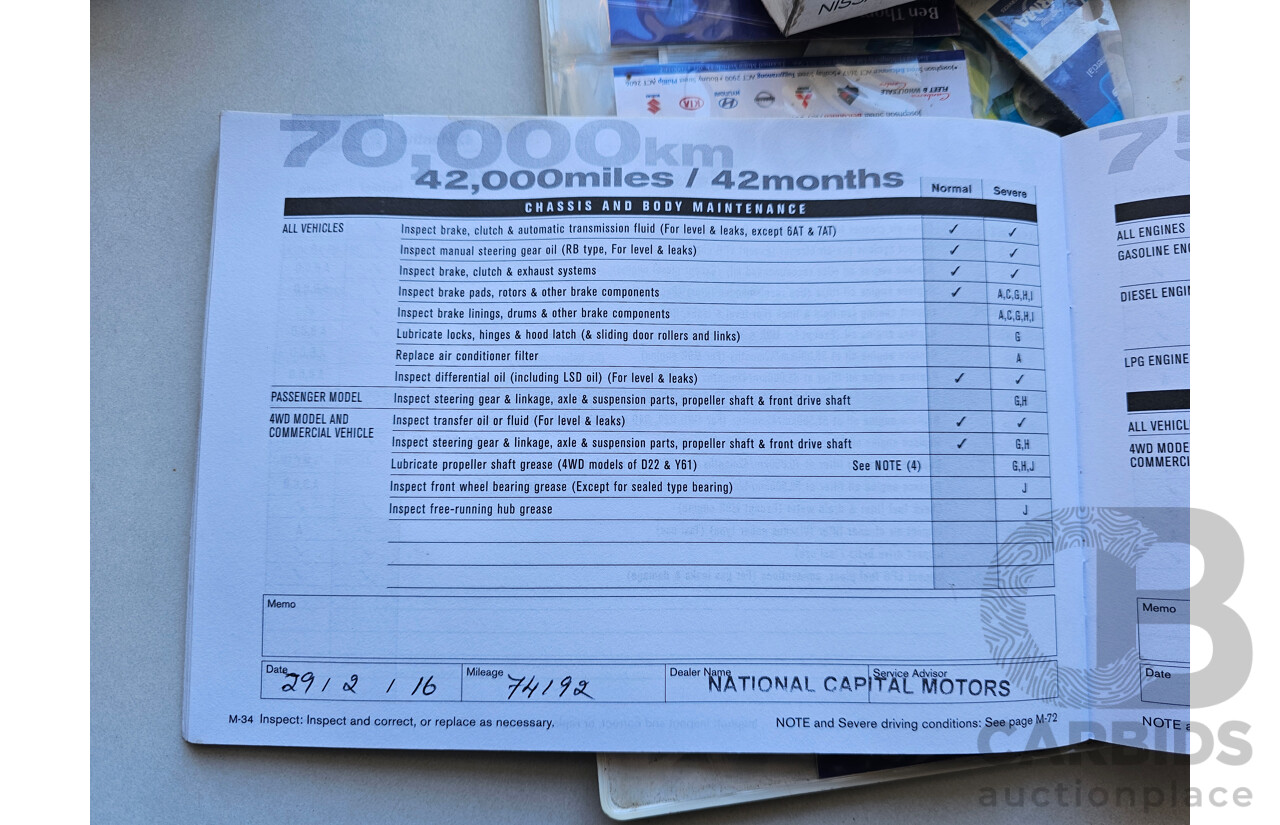 8/2012 Nissan Navara ST (4x2) D40 MY12 Dual Cab P/Up White 2.5L