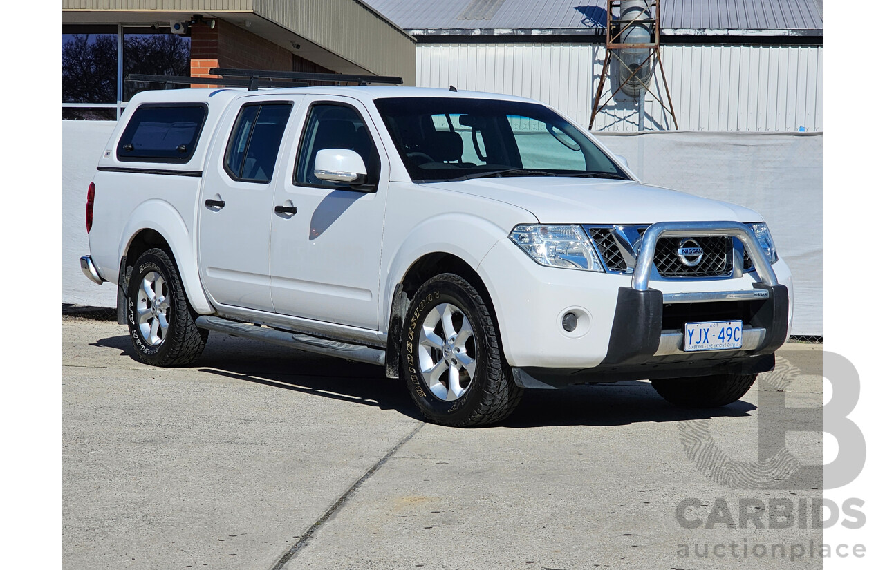 7/2014 Nissan Navara ST (4x2) D40 MY12 Dual Cab P/Up White 2.5L