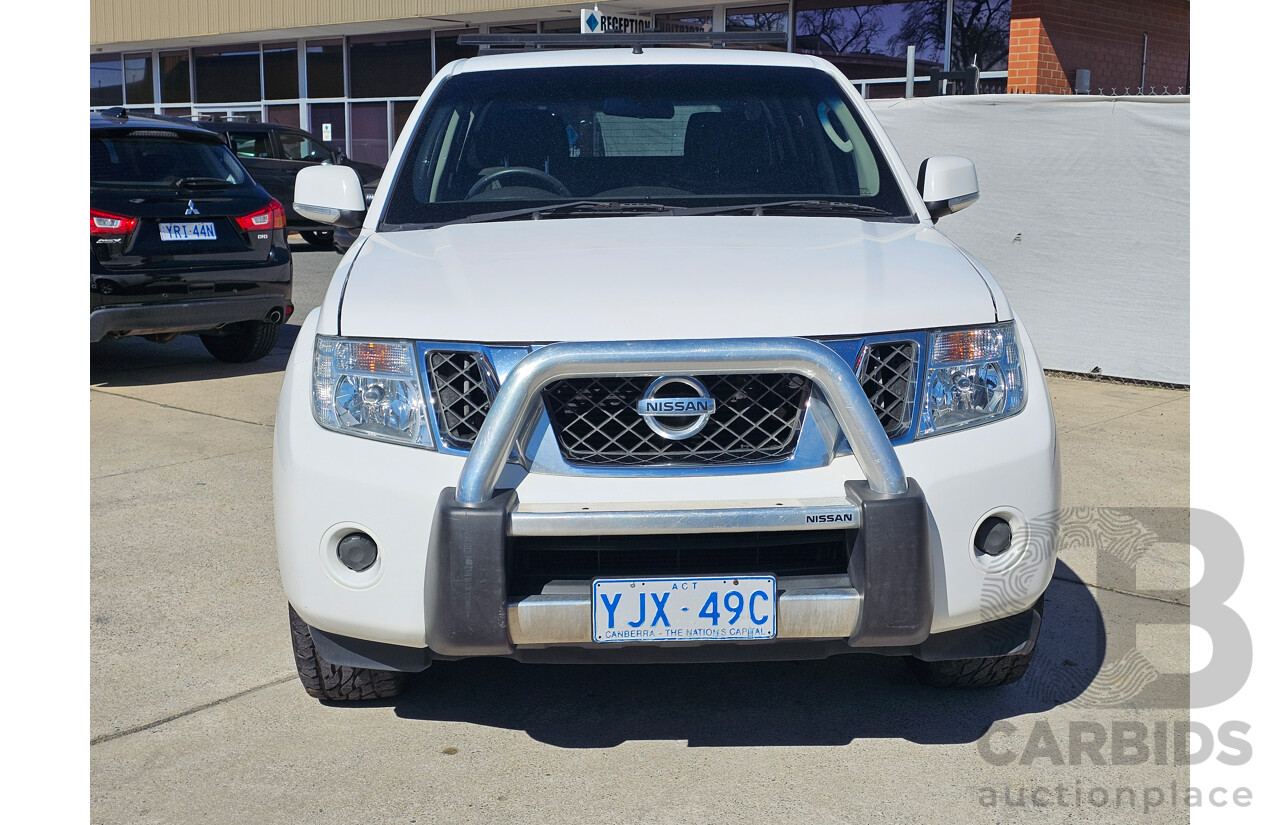 7/2014 Nissan Navara ST (4x2) D40 MY12 Dual Cab P/Up White 2.5L