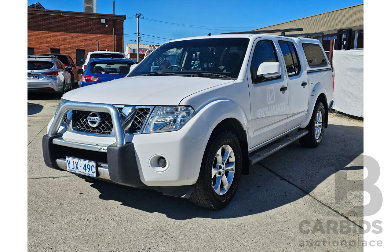 7/2014 Nissan Navara ST (4x2) D40 MY12 Dual Cab P/Up White 2.5L