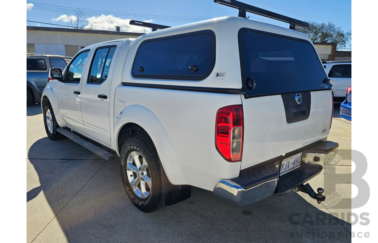 7/2014 Nissan Navara ST (4x2) D40 MY12 Dual Cab P/Up White 2.5L