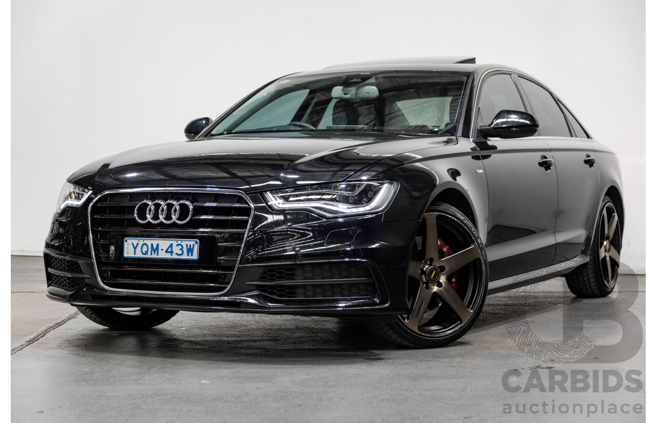 8/2011 Audi A6 3.0 TDI Quattro (AWD) S-Line Package C7 4d Sedan Black Turbo Diesel V6 3.0L