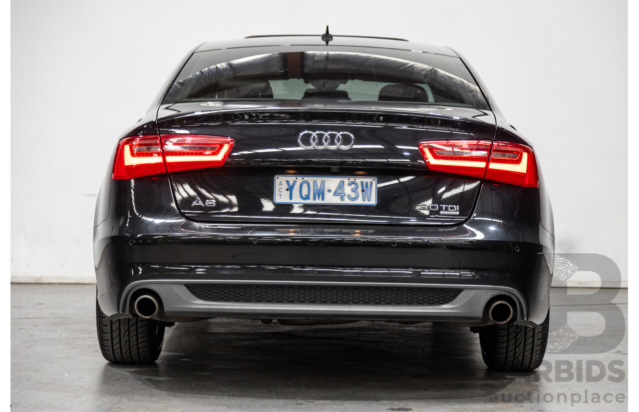 8/2011 Audi A6 3.0 TDI Quattro (AWD) S-Line Package C7 4d Sedan Black Turbo Diesel V6 3.0L