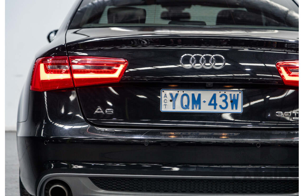 8/2011 Audi A6 3.0 TDI Quattro (AWD) S-Line Package C7 4d Sedan Black Turbo Diesel V6 3.0L