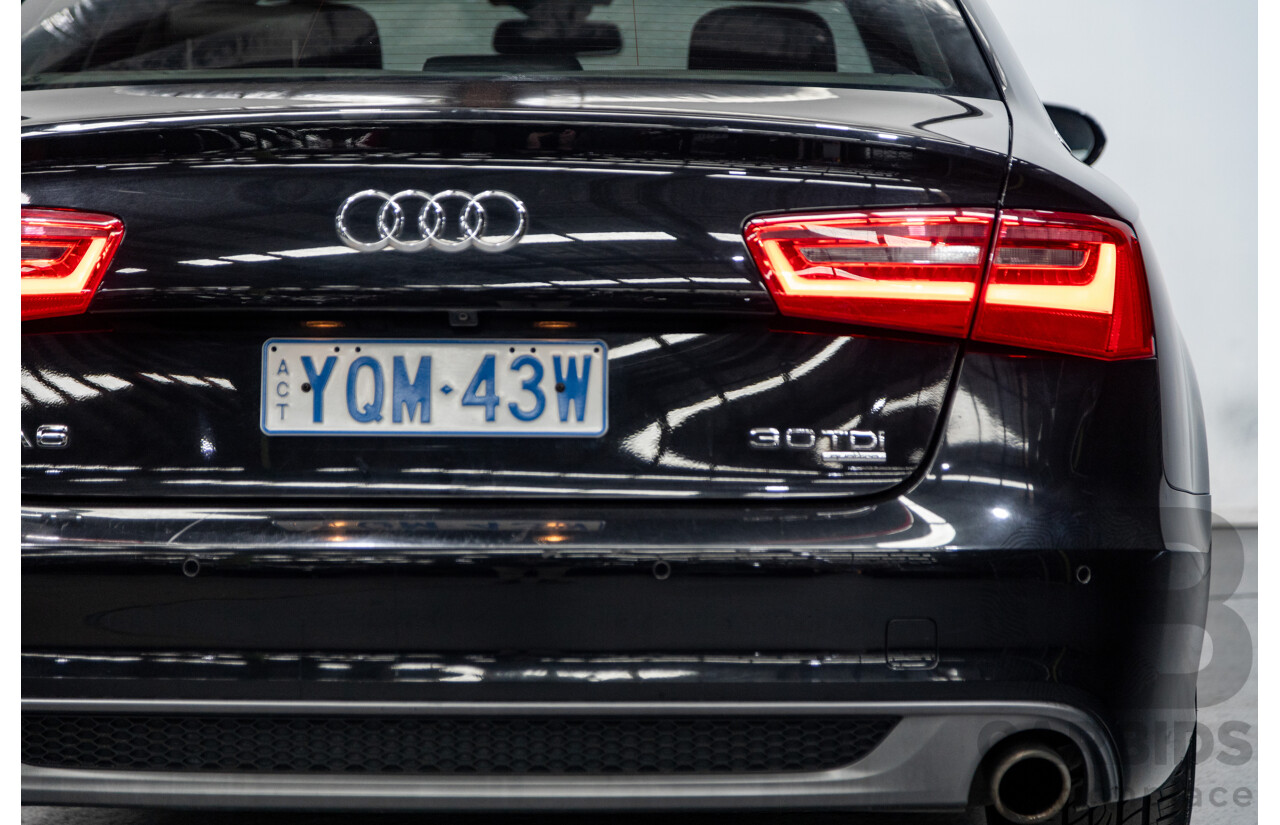 8/2011 Audi A6 3.0 TDI Quattro (AWD) S-Line Package C7 4d Sedan Black Turbo Diesel V6 3.0L