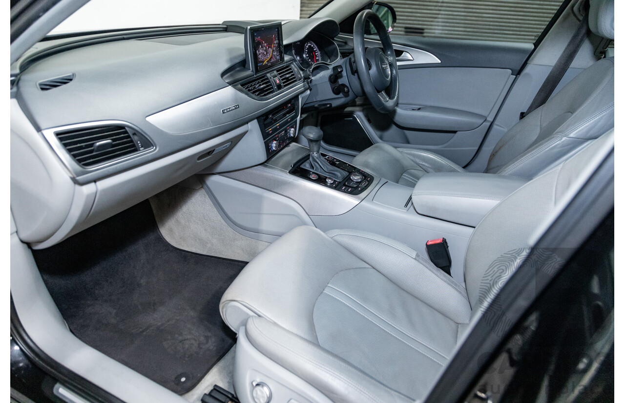 8/2011 Audi A6 3.0 TDI Quattro (AWD) S-Line Package C7 4d Sedan Black Turbo Diesel V6 3.0L