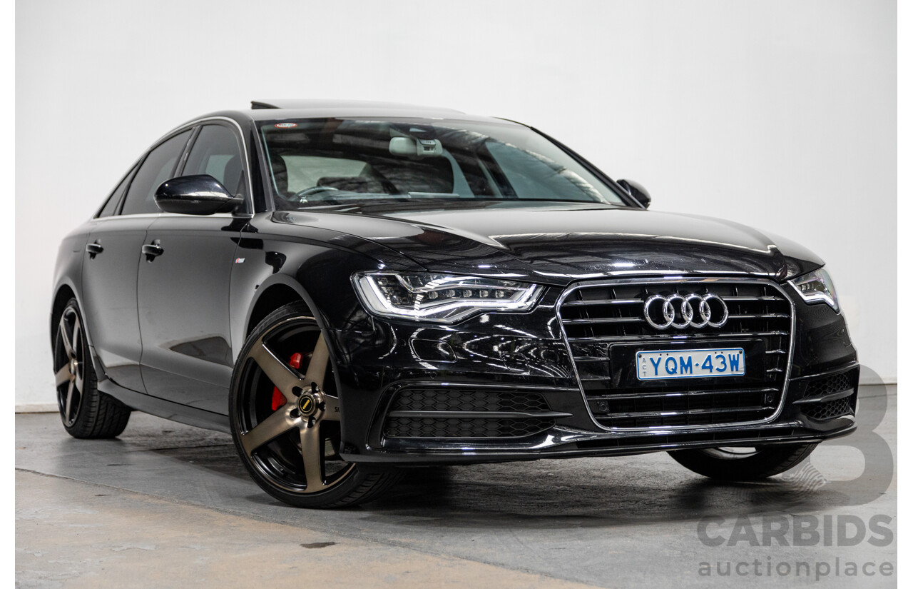 8/2011 Audi A6 3.0 TDI Quattro (AWD) S-Line Package C7 4d Sedan Black Turbo Diesel V6 3.0L