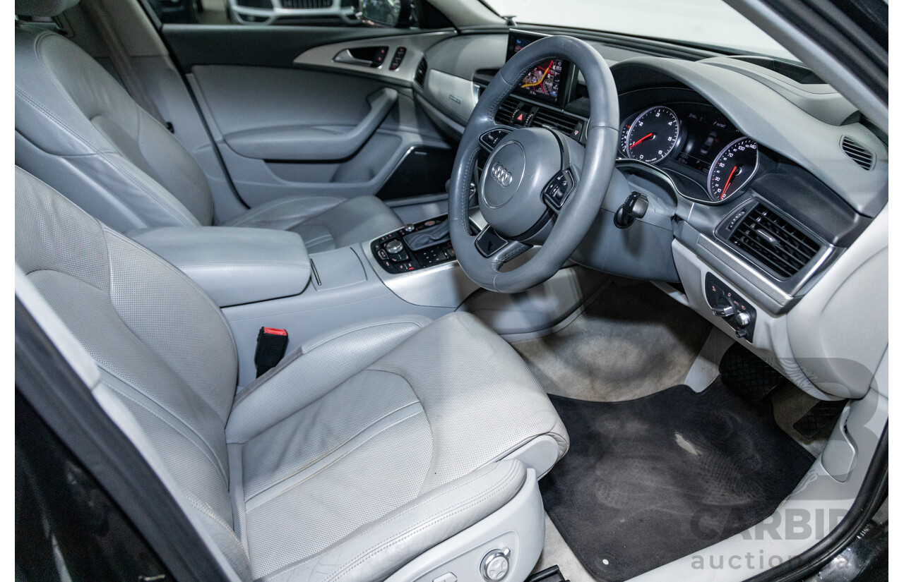 8/2011 Audi A6 3.0 TDI Quattro (AWD) S-Line Package C7 4d Sedan Black Turbo Diesel V6 3.0L