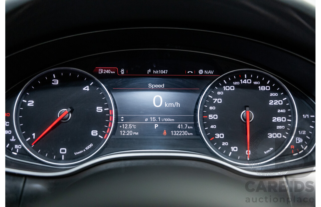 8/2011 Audi A6 3.0 TDI Quattro (AWD) S-Line Package C7 4d Sedan Black Turbo Diesel V6 3.0L