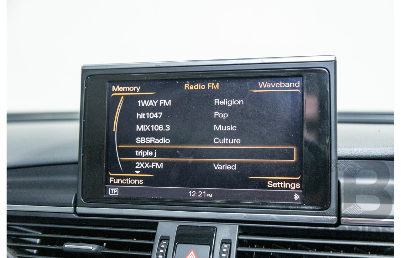 8/2011 Audi A6 3.0 TDI Quattro (AWD) S-Line Package C7 4d Sedan Black Turbo Diesel V6 3.0L