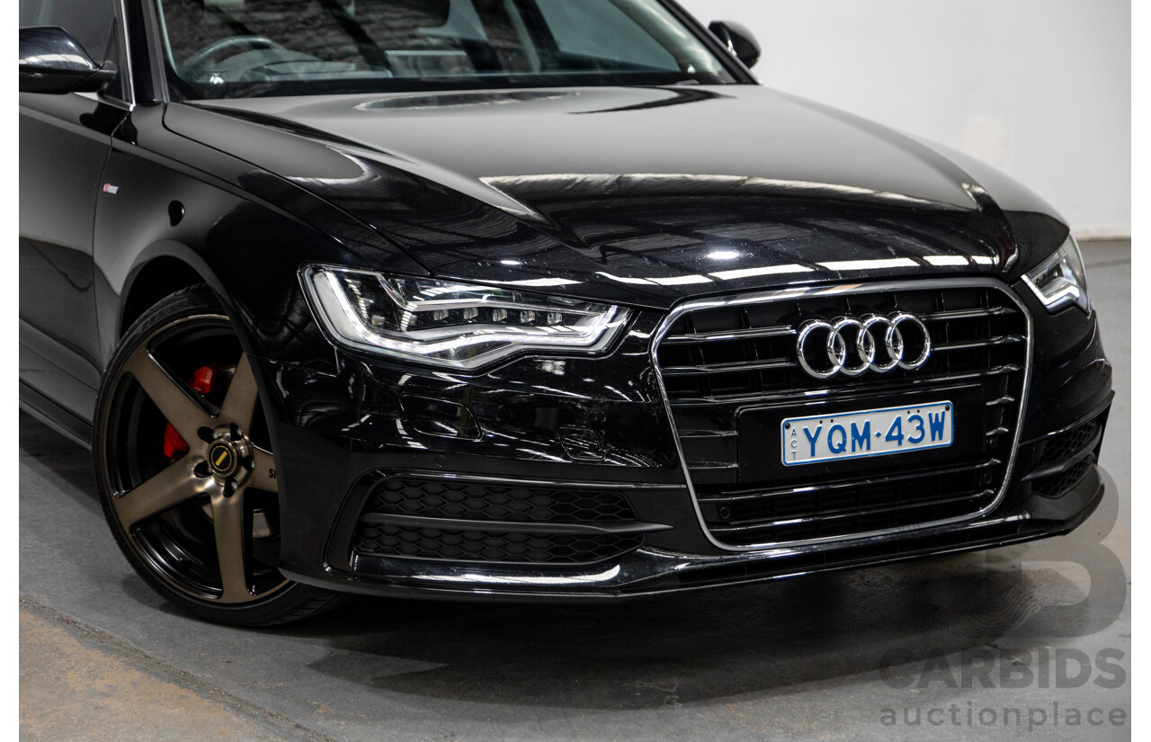 8/2011 Audi A6 3.0 TDI Quattro (AWD) S-Line Package C7 4d Sedan Black Turbo Diesel V6 3.0L