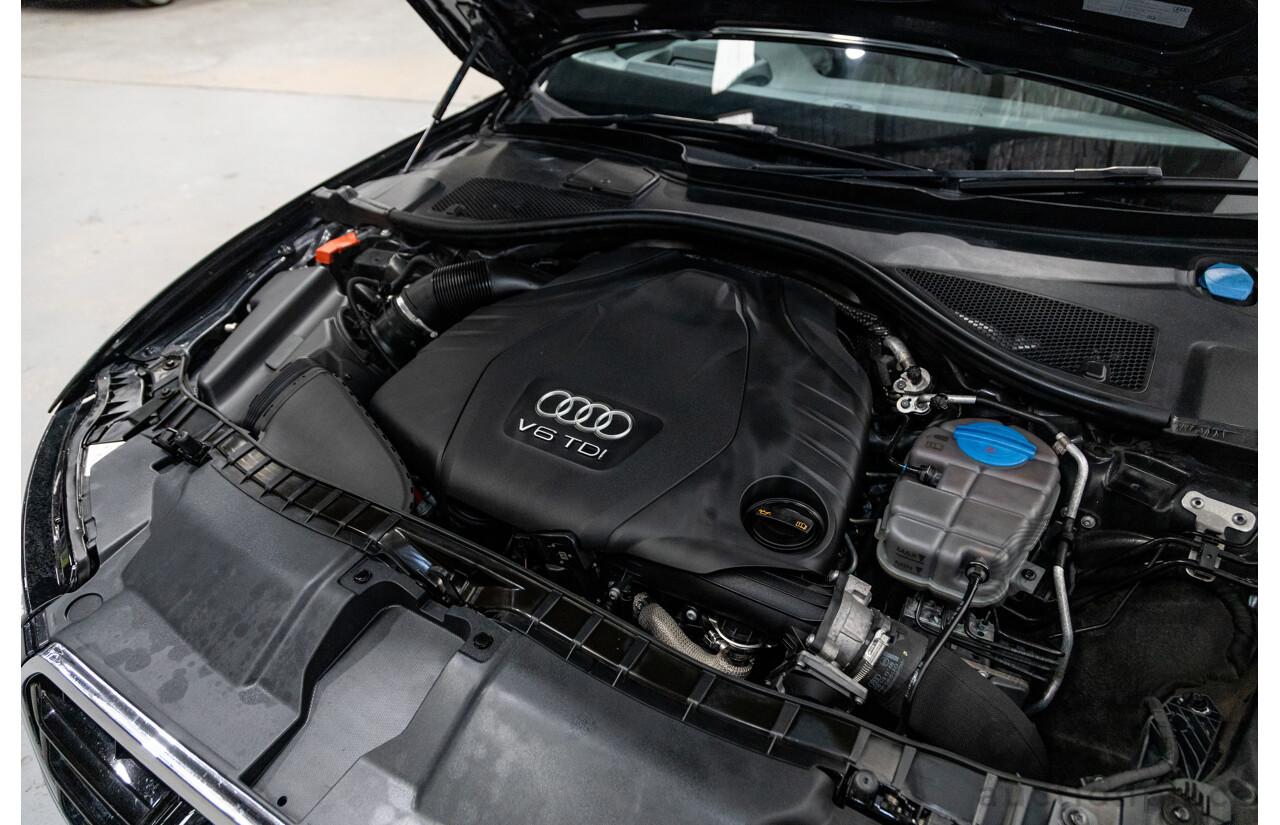 8/2011 Audi A6 3.0 TDI Quattro (AWD) S-Line Package C7 4d Sedan Black Turbo Diesel V6 3.0L