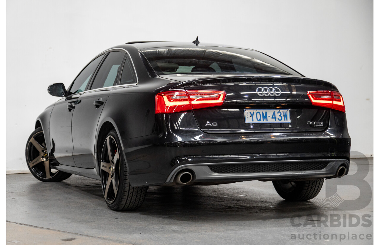 8/2011 Audi A6 3.0 TDI Quattro (AWD) S-Line Package C7 4d Sedan Black Turbo Diesel V6 3.0L