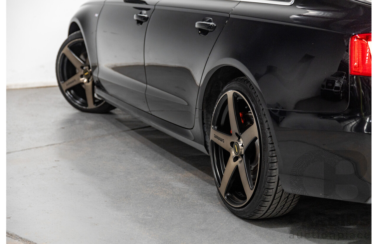 8/2011 Audi A6 3.0 TDI Quattro (AWD) S-Line Package C7 4d Sedan Black Turbo Diesel V6 3.0L