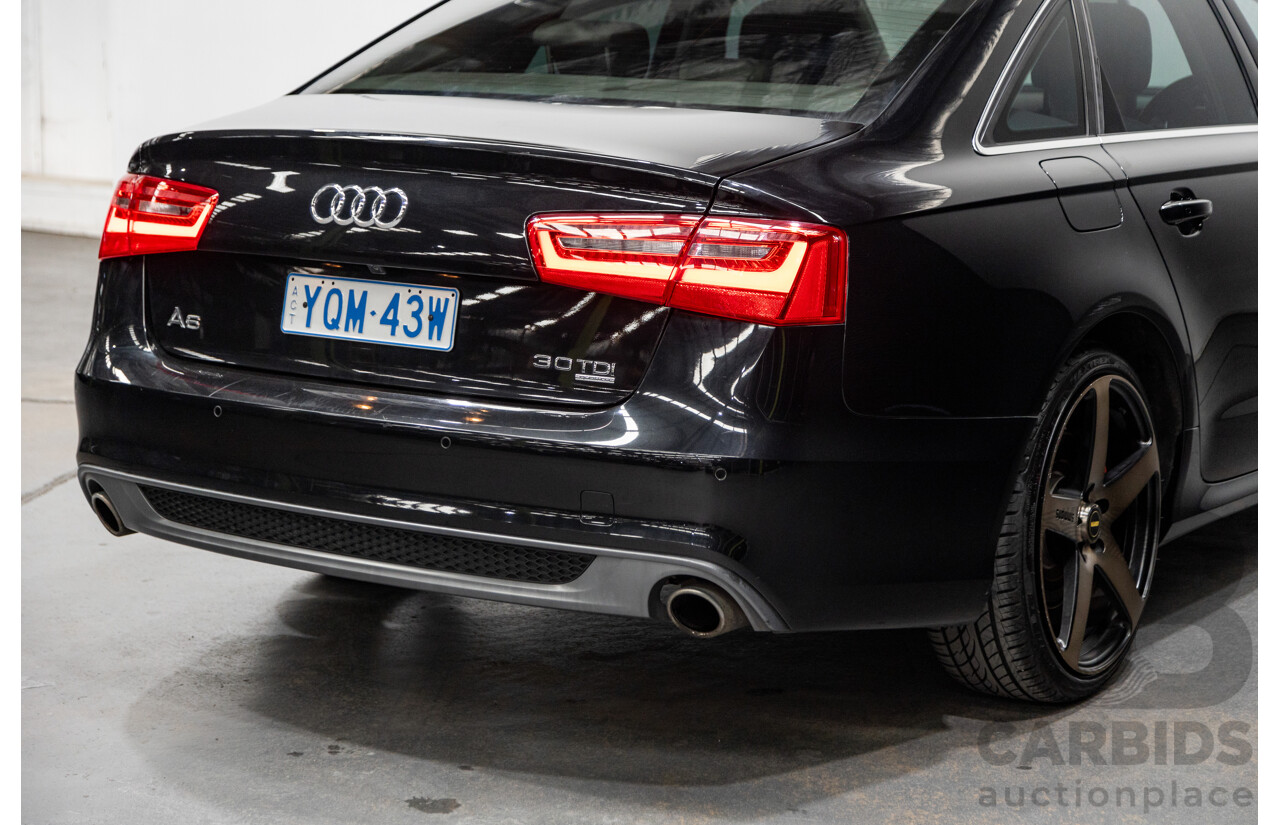 8/2011 Audi A6 3.0 TDI Quattro (AWD) S-Line Package C7 4d Sedan Black Turbo Diesel V6 3.0L