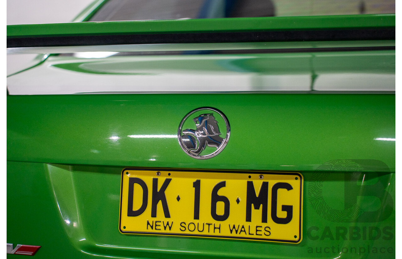 6/2008 Holden Commodore SS-V 60th Anniversary VE MY9.5 4d Sedan Atomic Green Metallic V8 6.0L