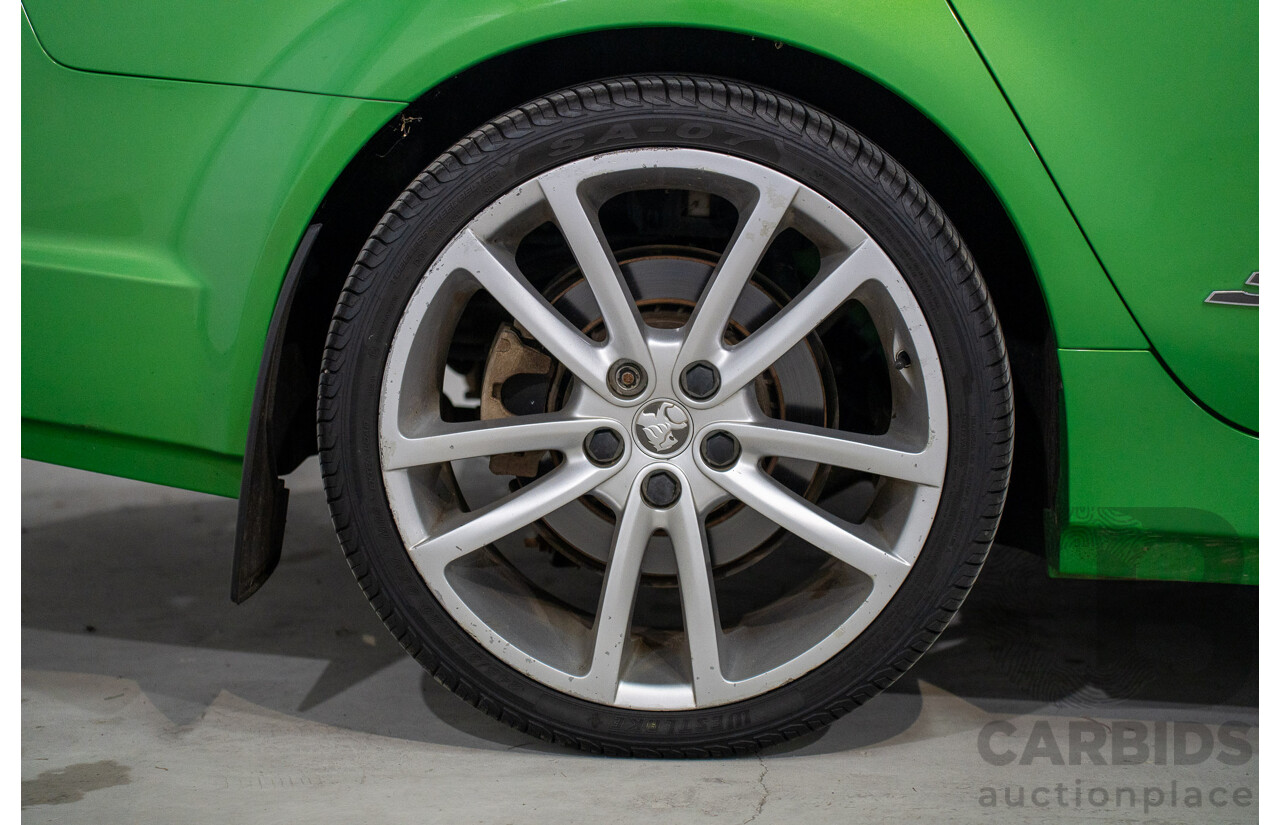 6/2008 Holden Commodore SS-V 60th Anniversary VE MY9.5 4d Sedan Atomic Green Metallic V8 6.0L