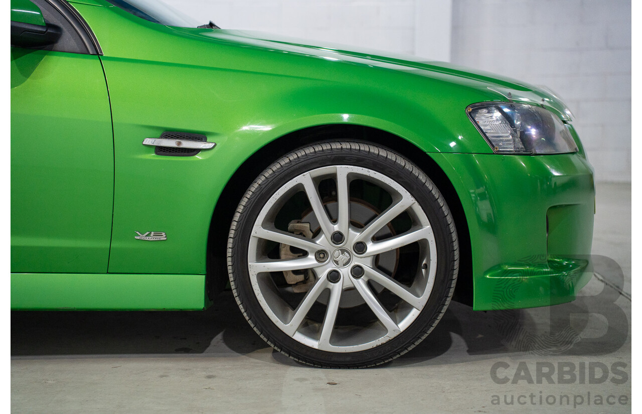 6/2008 Holden Commodore SS-V 60th Anniversary VE MY9.5 4d Sedan Atomic Green Metallic V8 6.0L