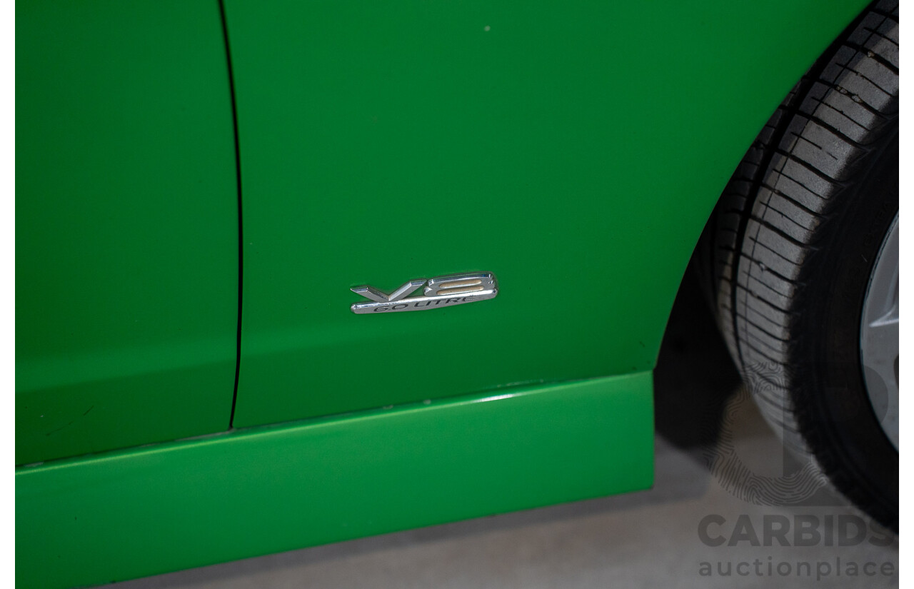 6/2008 Holden Commodore SS-V 60th Anniversary VE MY9.5 4d Sedan Atomic Green Metallic V8 6.0L