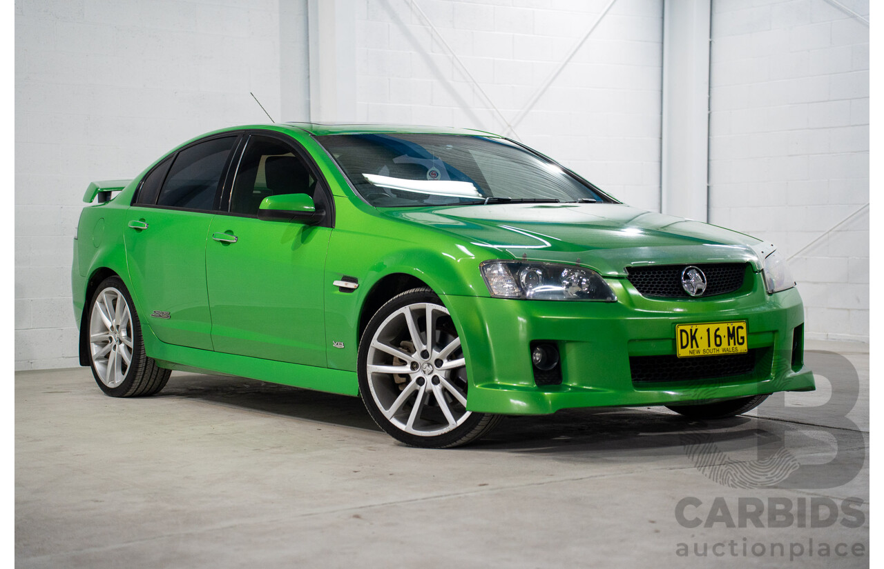 6/2008 Holden Commodore SS-V 60th Anniversary VE MY9.5 4d Sedan Atomic Green Metallic V8 6.0L