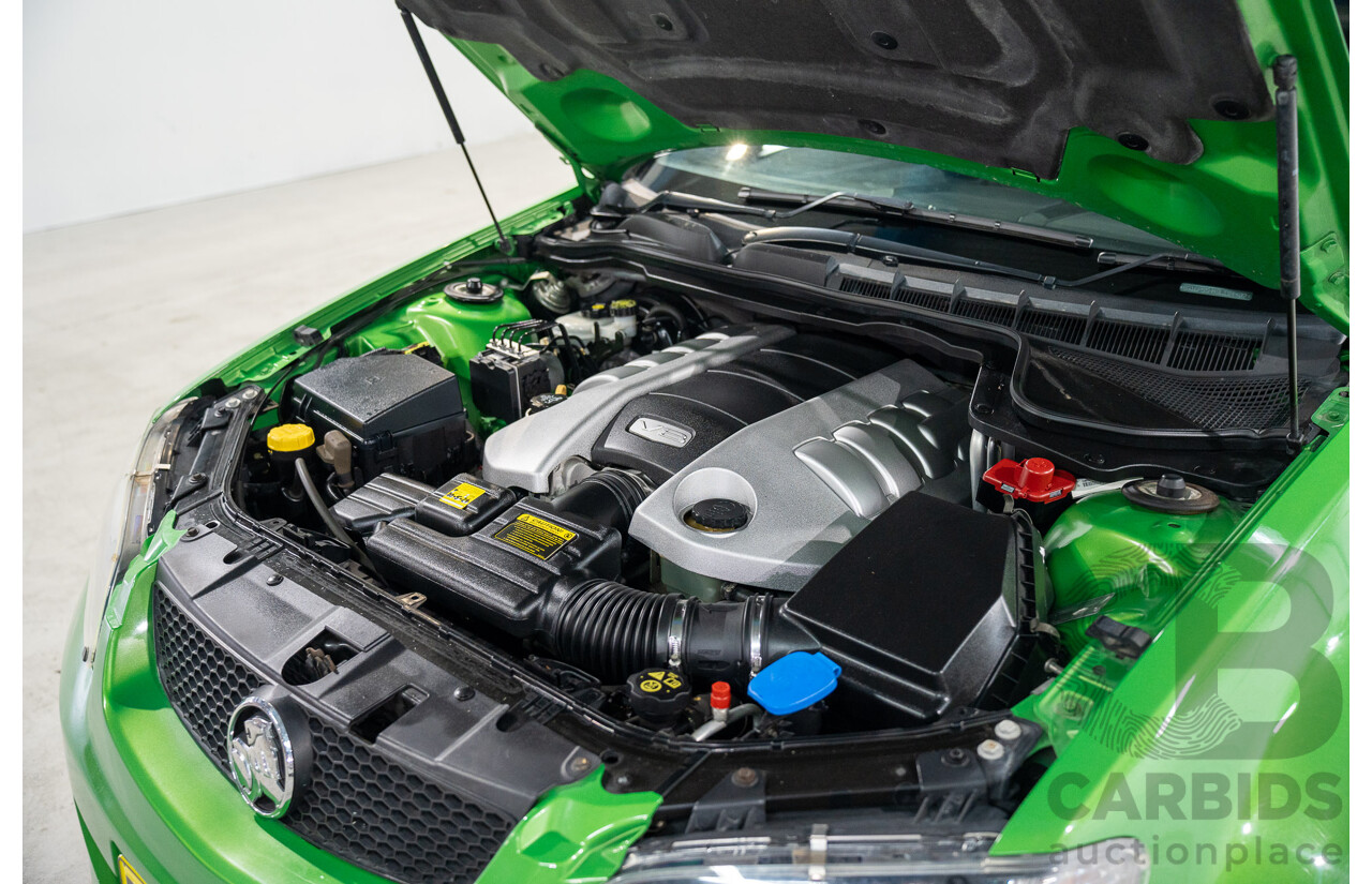 6/2008 Holden Commodore SS-V 60th Anniversary VE MY9.5 4d Sedan Atomic Green Metallic V8 6.0L