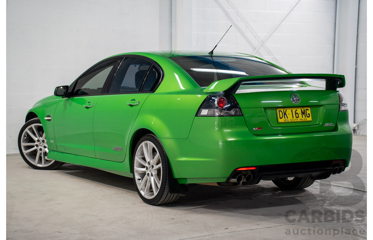6/2008 Holden Commodore SS-V 60th Anniversary VE MY9.5 4d Sedan Atomic Green Metallic V8 6.0L