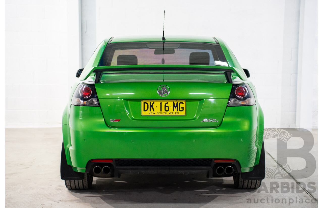 6/2008 Holden Commodore SS-V 60th Anniversary VE MY9.5 4d Sedan Atomic Green Metallic V8 6.0L