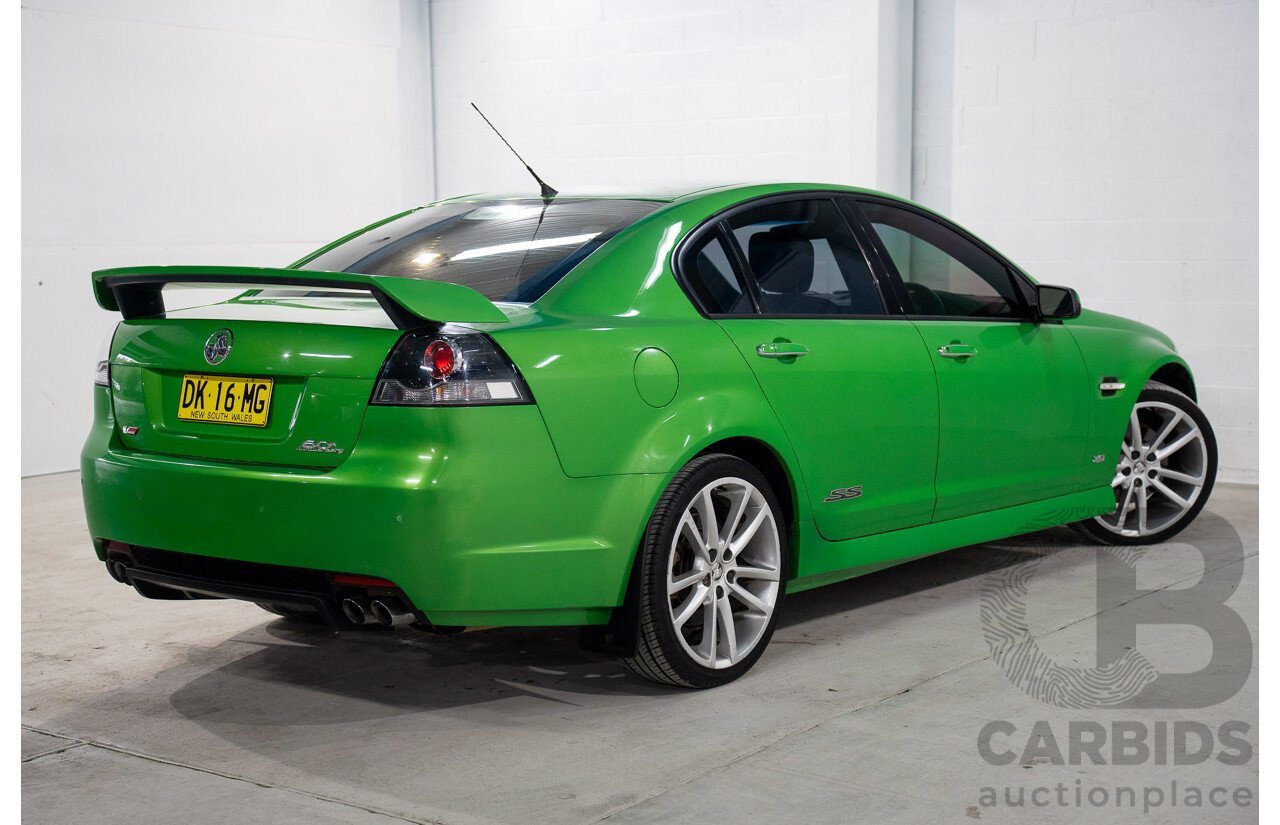 6/2008 Holden Commodore SS-V 60th Anniversary VE MY9.5 4d Sedan Atomic Green Metallic V8 6.0L