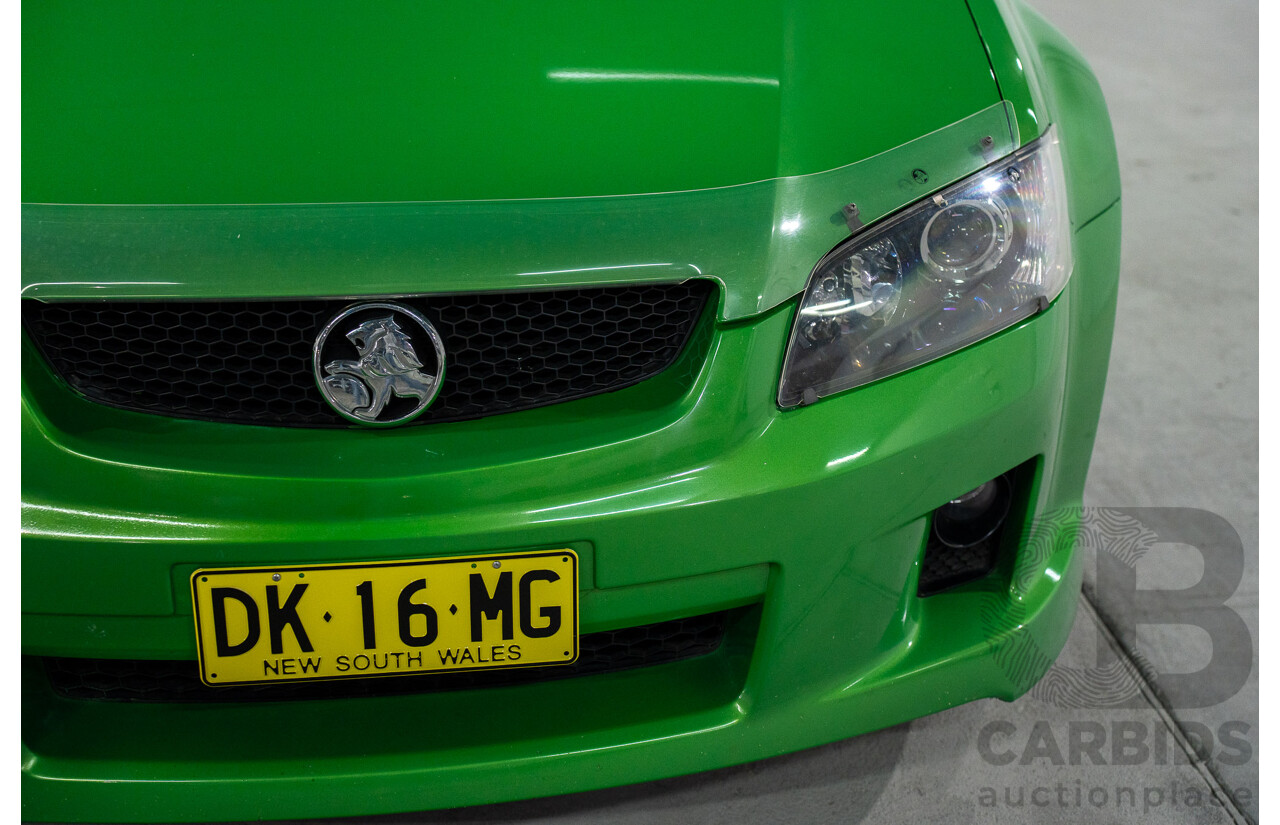 6/2008 Holden Commodore SS-V 60th Anniversary VE MY9.5 4d Sedan Atomic Green Metallic V8 6.0L