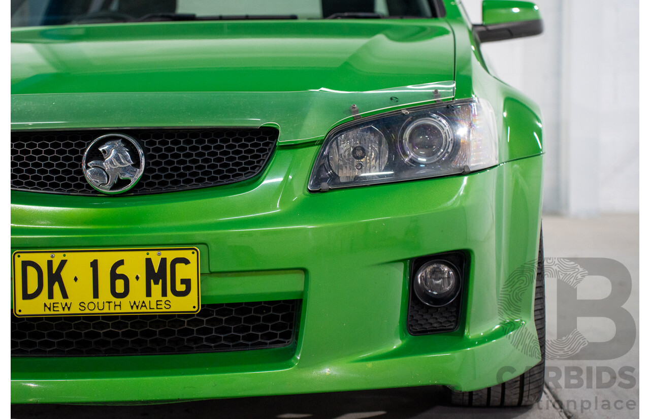 6/2008 Holden Commodore SS-V 60th Anniversary VE MY9.5 4d Sedan Atomic Green Metallic V8 6.0L
