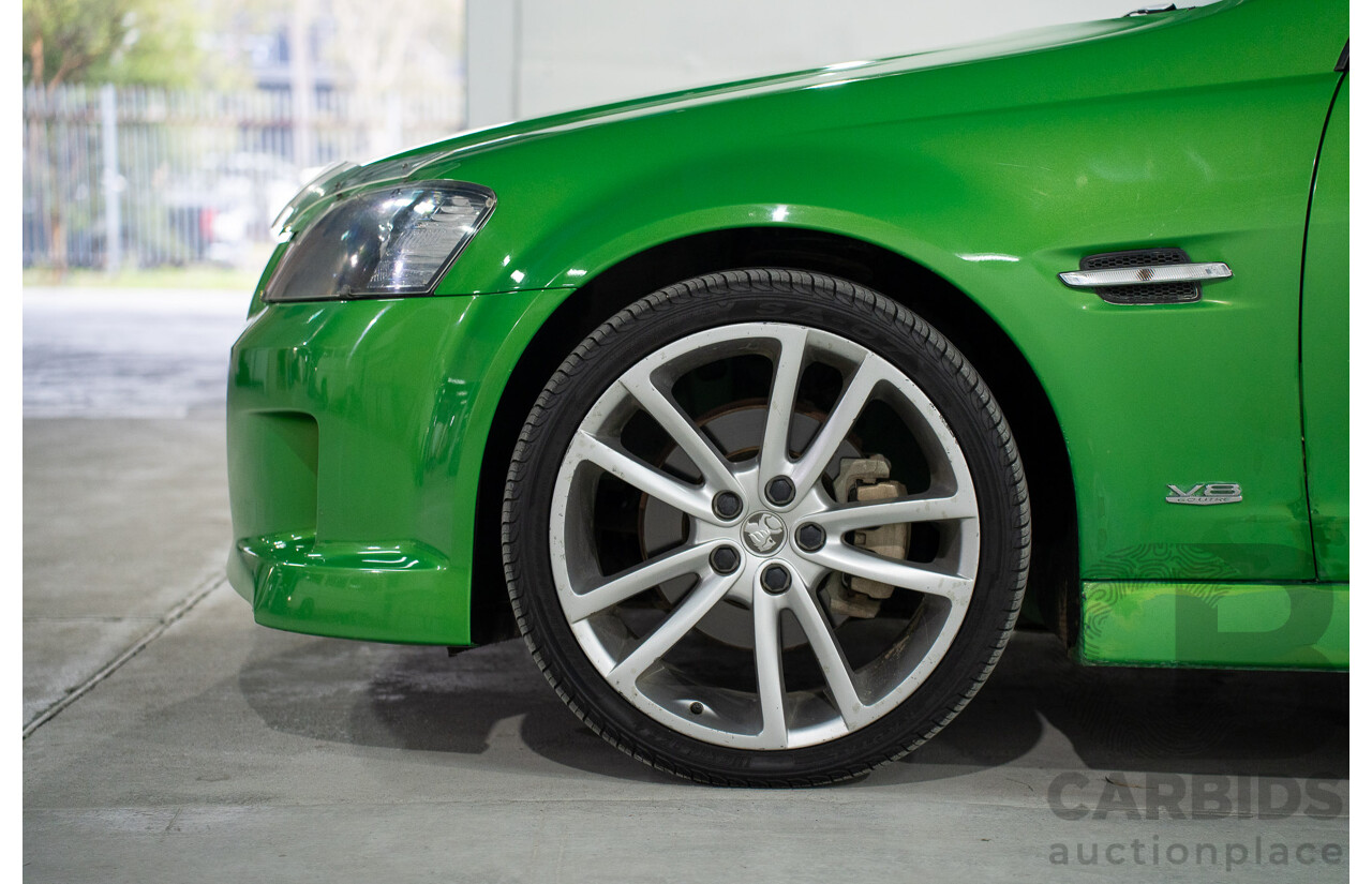 6/2008 Holden Commodore SS-V 60th Anniversary VE MY9.5 4d Sedan Atomic Green Metallic V8 6.0L