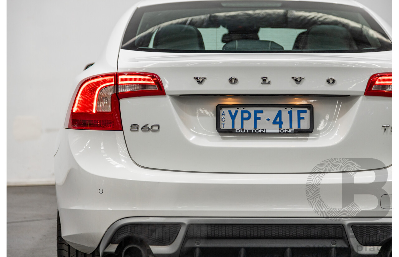 1/2013 Volvo S60 T5 R-Design F MY13 4d Sedan Ice White Turbo 2.0L