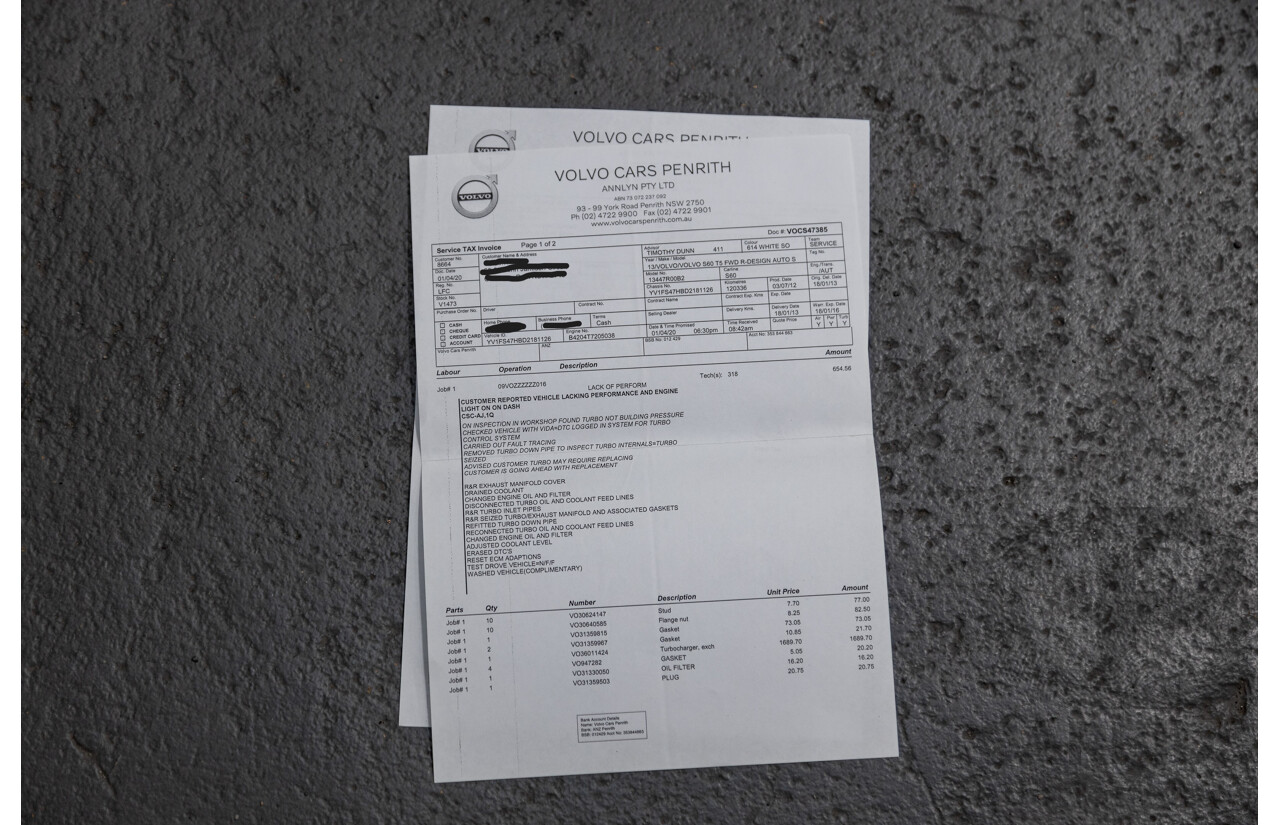 1/2013 Volvo S60 T5 R-Design F MY13 4d Sedan Ice White Turbo 2.0L