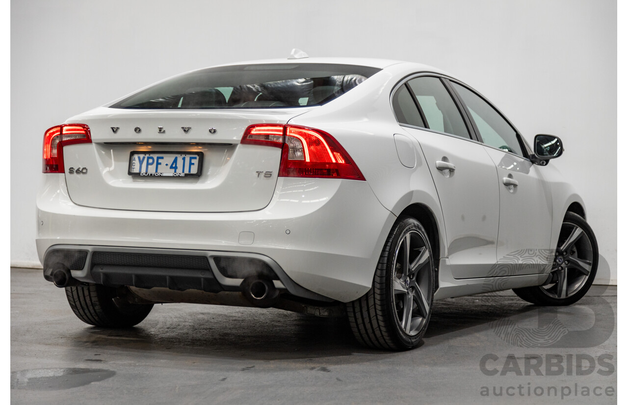 1/2013 Volvo S60 T5 R-Design F MY13 4d Sedan Ice White Turbo 2.0L