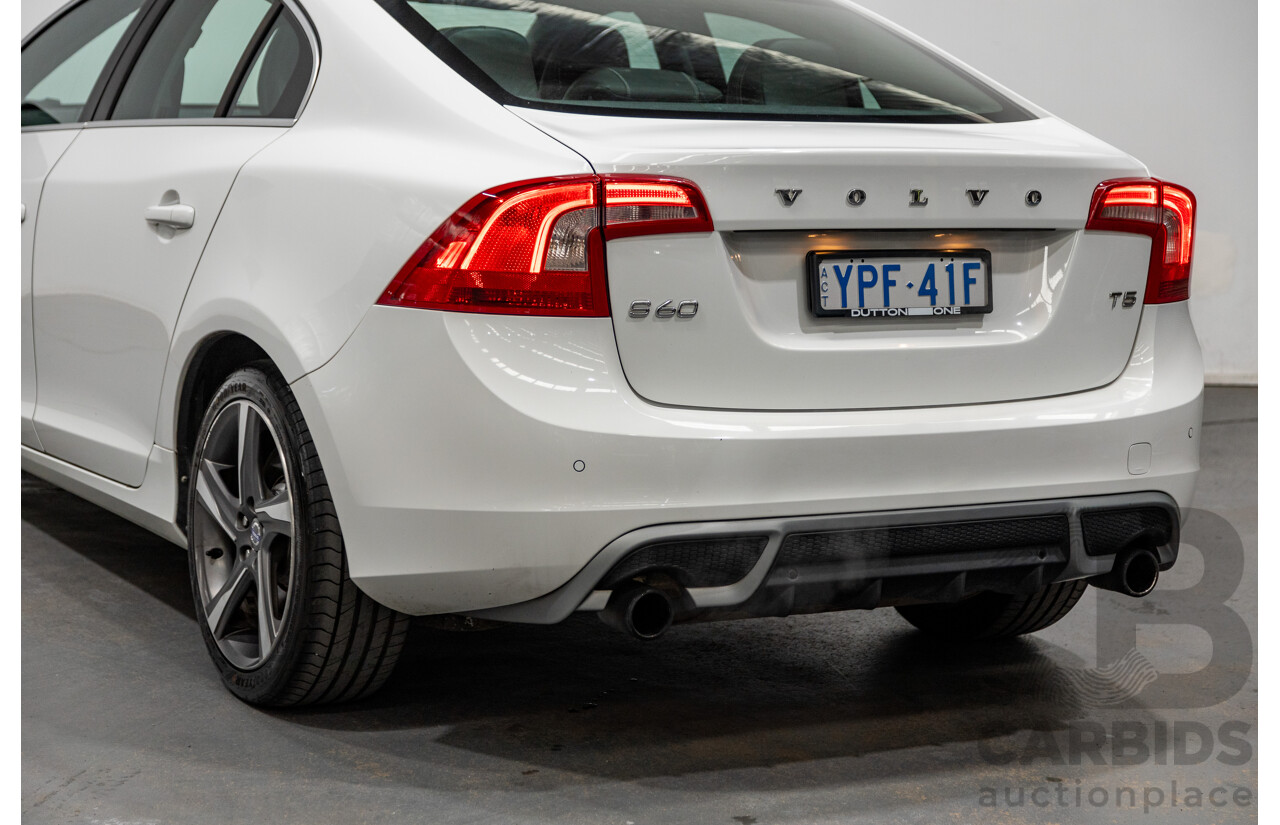 1/2013 Volvo S60 T5 R-Design F MY13 4d Sedan Ice White Turbo 2.0L