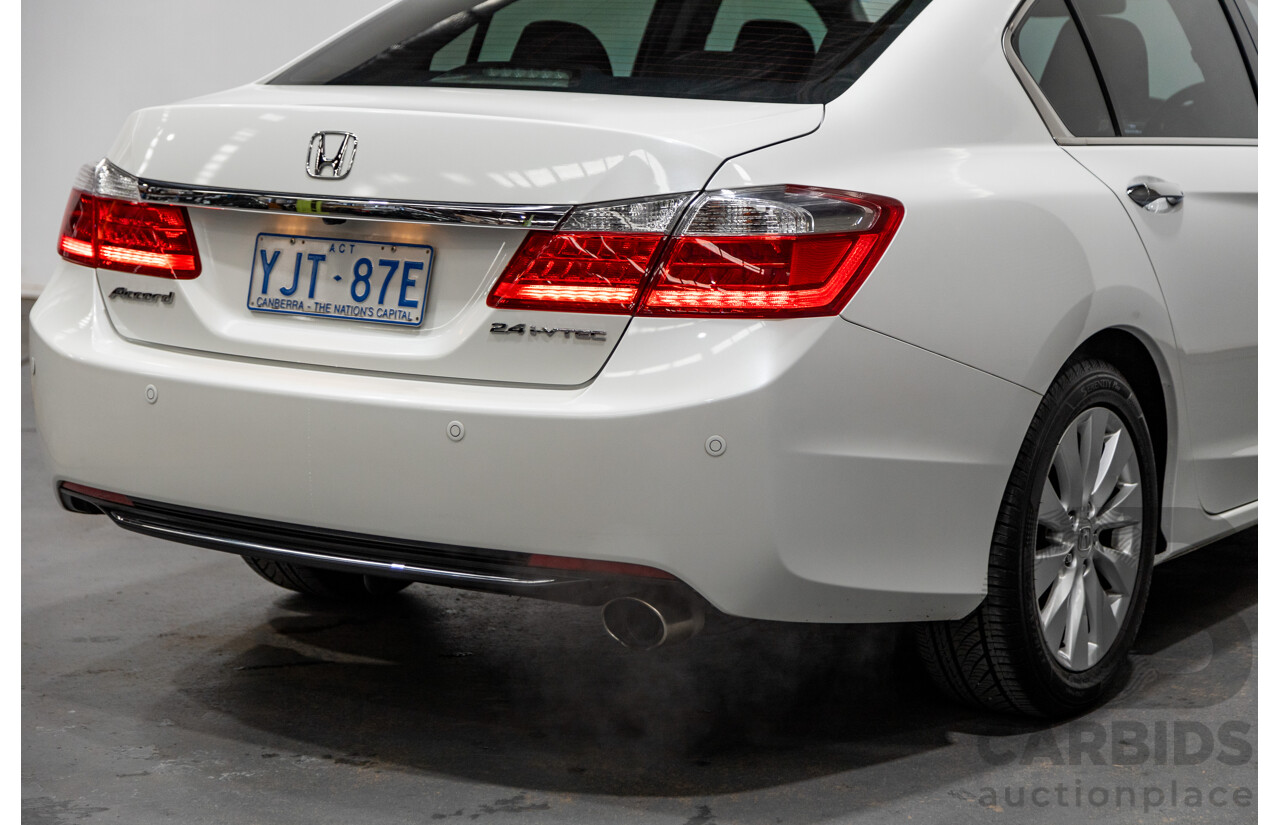 10/2013 Honda Accord VTi-S 4d Sedan Pearl White Orchid 2.4L