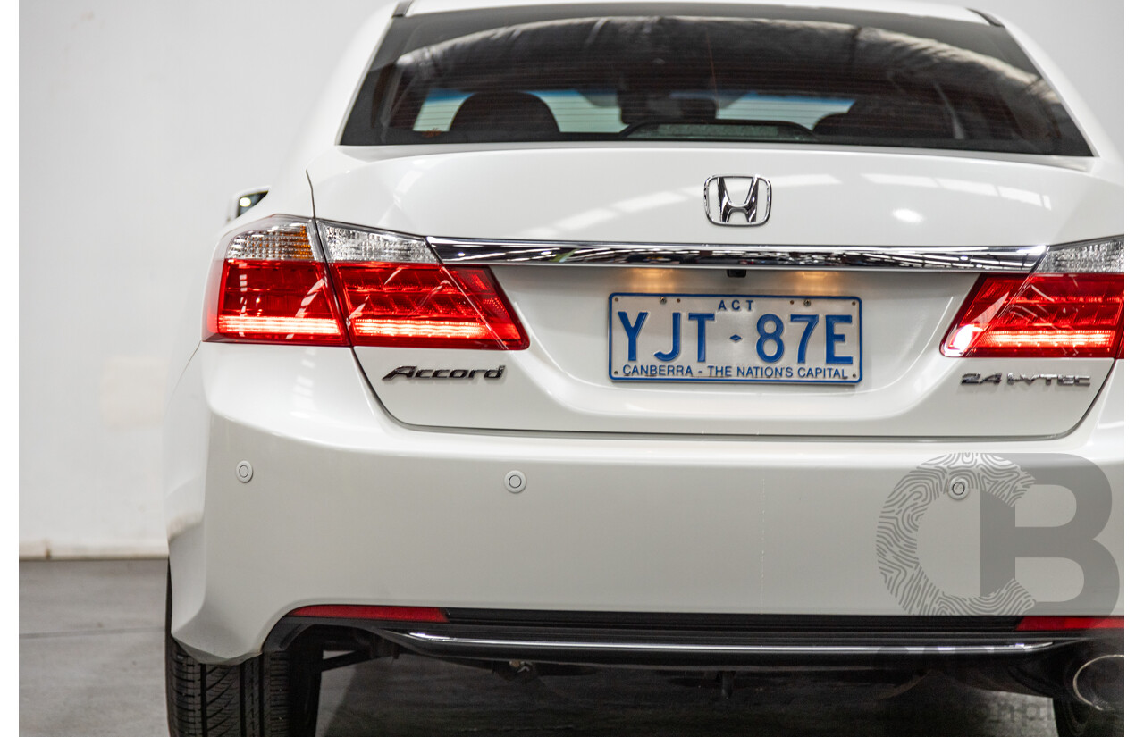 10/2013 Honda Accord VTi-S 4d Sedan Pearl White Orchid 2.4L