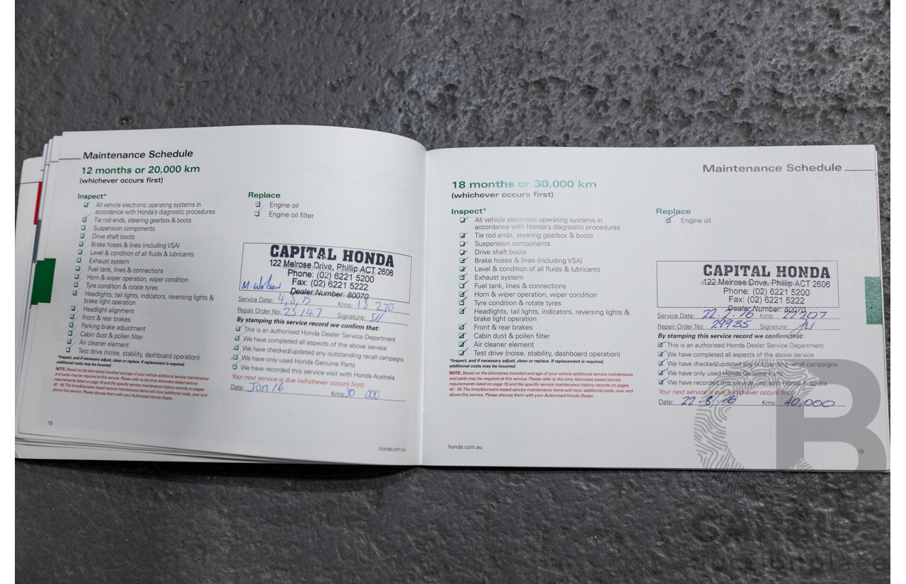 10/2013 Honda Accord VTi-S 4d Sedan Pearl White Orchid 2.4L