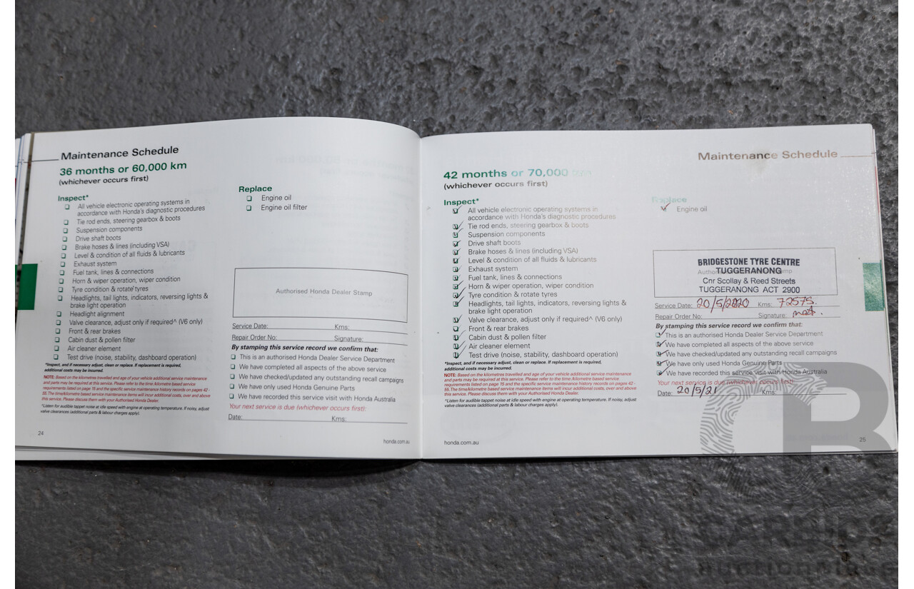 10/2013 Honda Accord VTi-S 4d Sedan Pearl White Orchid 2.4L