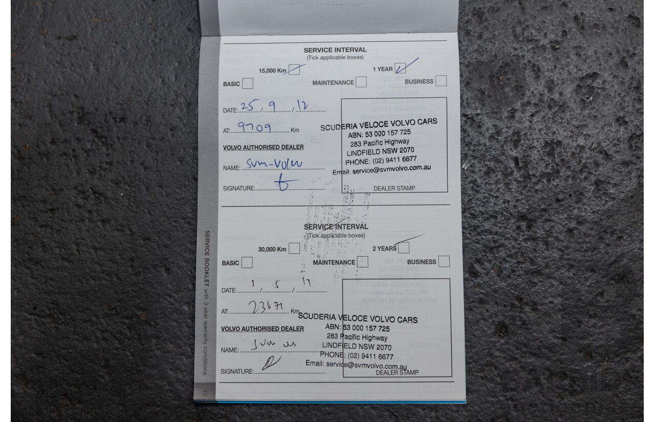 6/2011 Volvo XC60 T6 R-Design (AWD) DZ MY11 4d Wagon Black Stone Turbo 3.0L