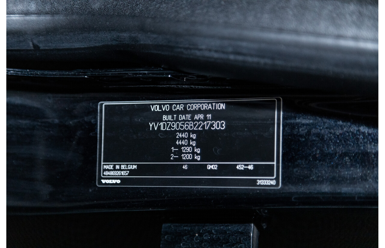 6/2011 Volvo XC60 T6 R-Design (AWD) DZ MY11 4d Wagon Black Stone Turbo 3.0L