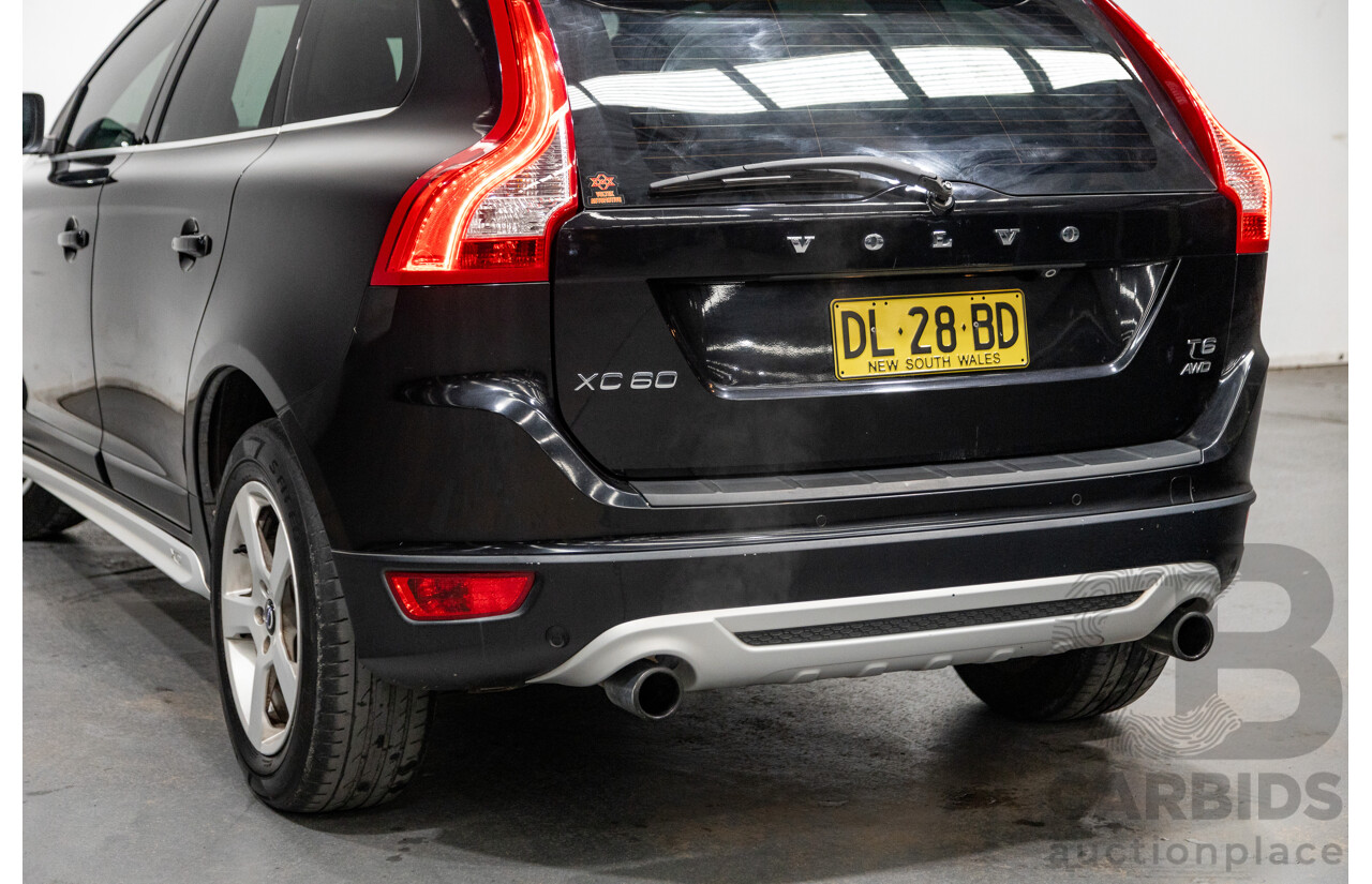 6/2011 Volvo XC60 T6 R-Design (AWD) DZ MY11 4d Wagon Black Stone Turbo 3.0L
