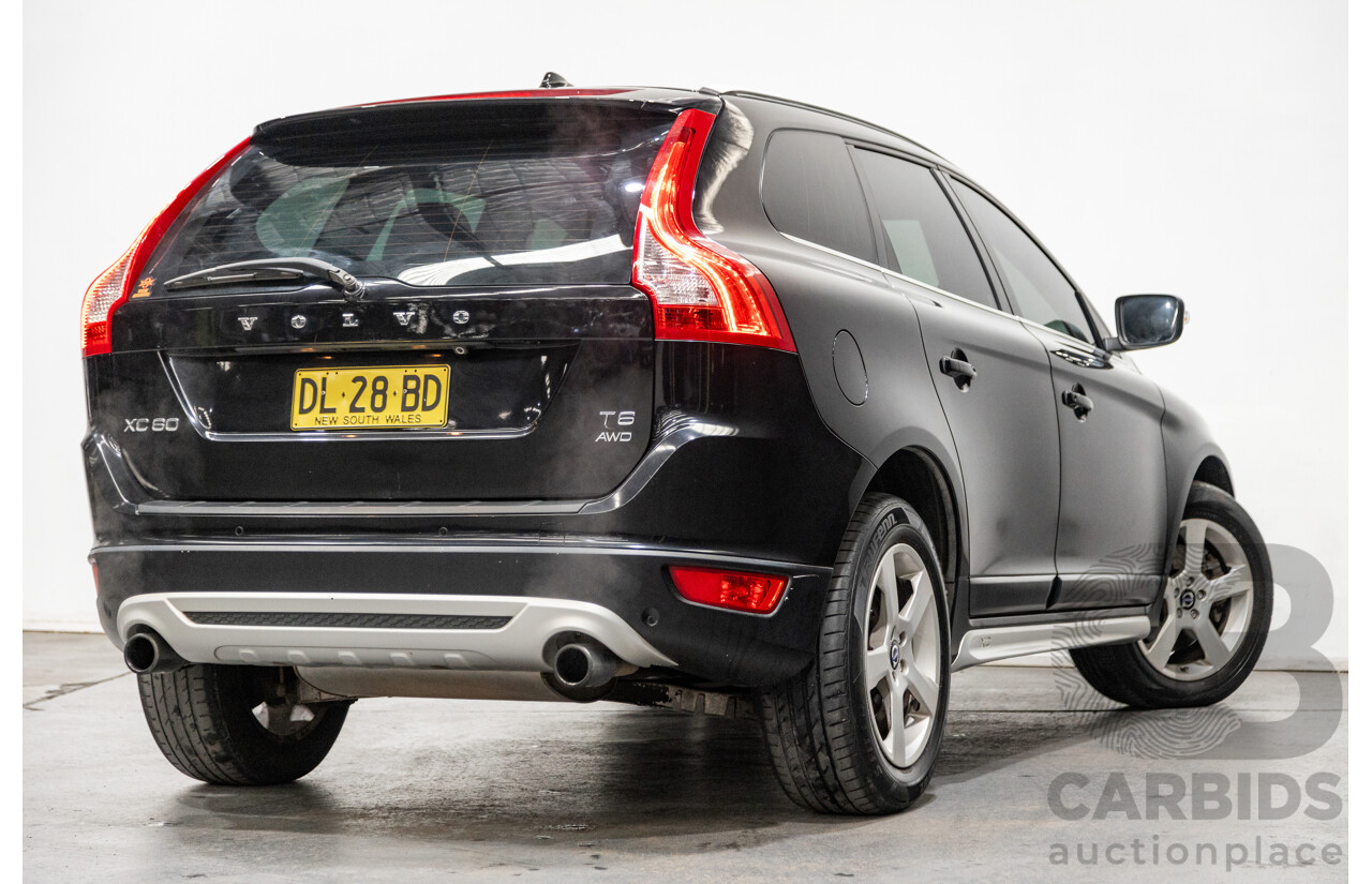 6/2011 Volvo XC60 T6 R-Design (AWD) DZ MY11 4d Wagon Black Stone Turbo 3.0L