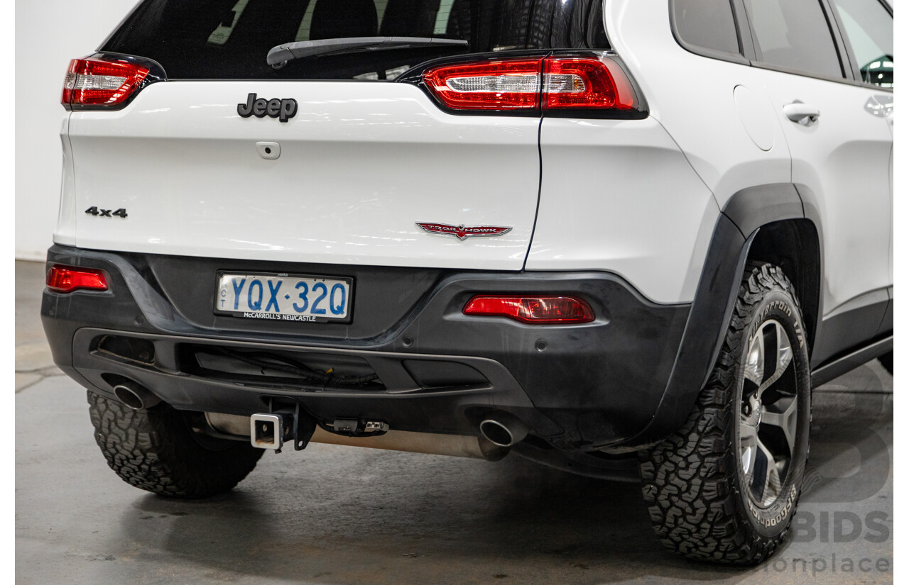 07/2015 Jeep Cherokee Trailhawk (4x4) KL MY15 4d Wagon Bright White V6 3.2L