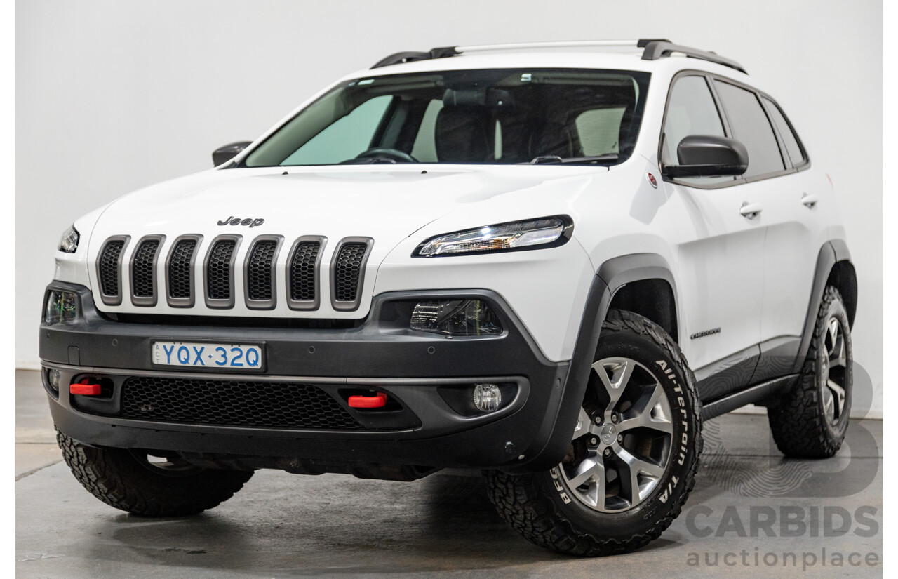 07/2015 Jeep Cherokee Trailhawk (4x4) KL MY15 4d Wagon Bright White V6 3.2L