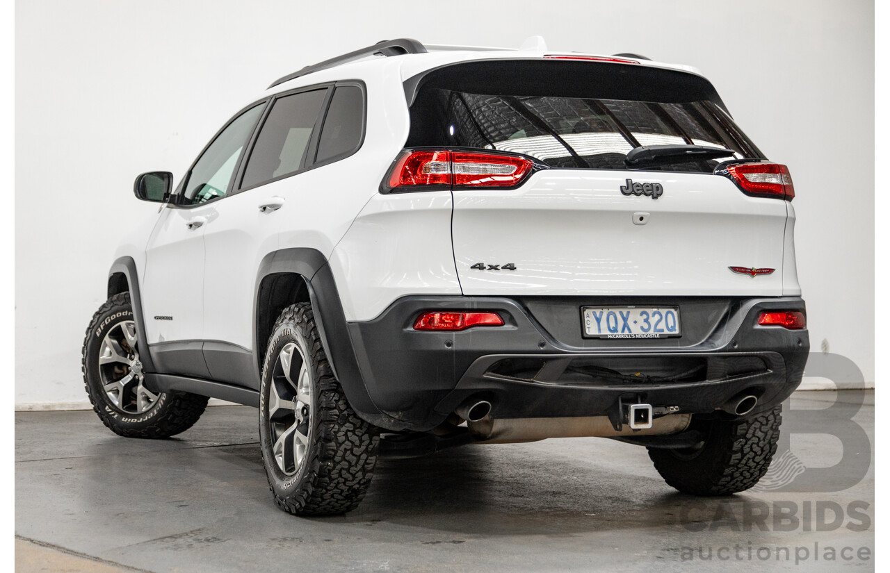 07/2015 Jeep Cherokee Trailhawk (4x4) KL MY15 4d Wagon Bright White V6 3.2L