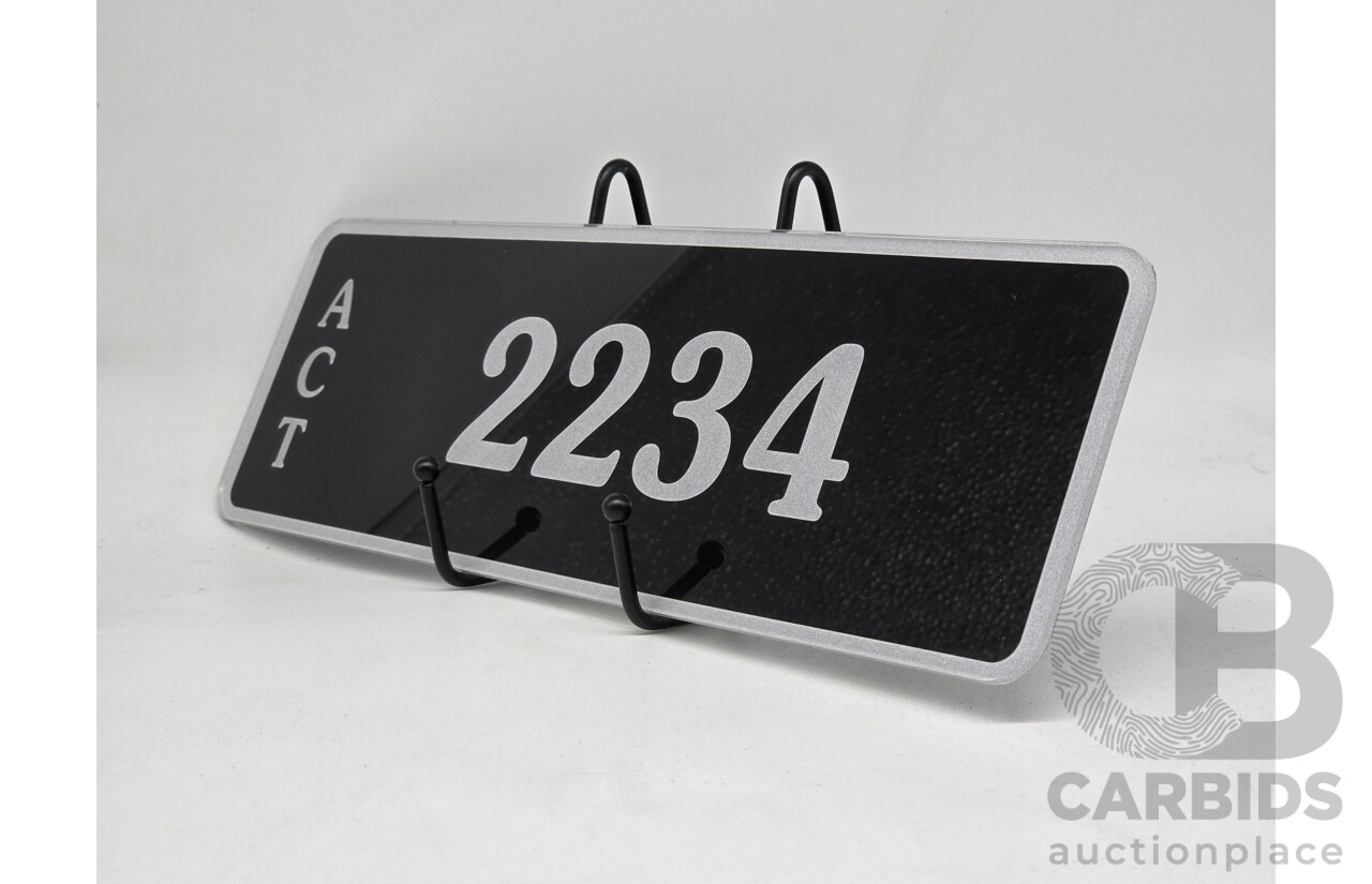 ACT 4-Digit Numerical Number Plate - 2234