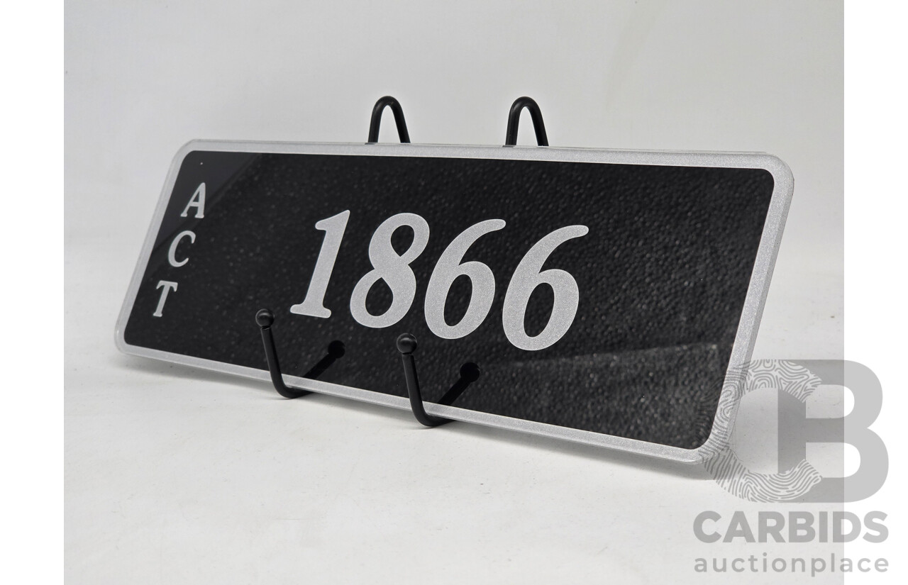 ACT 4-Digit Numerical Number Plate - 1866
